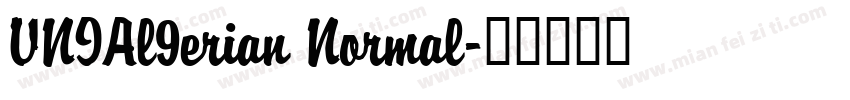 VNIAl9erian Normal字体转换